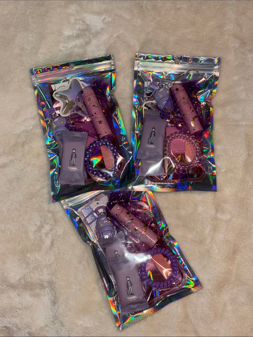 Purple Party Favor Gift Set - Assorted Purple 
Accessories